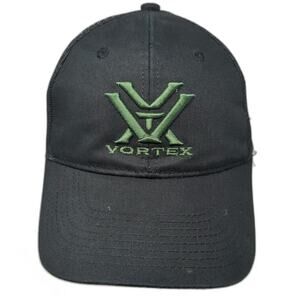 Vortex Trucker Hat Black One Size Mesh Back Snapback Embroidered Logo Optics